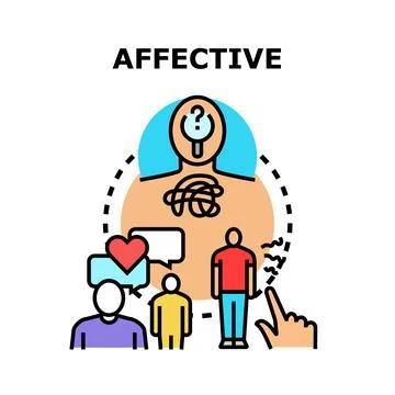 Affective connection creating emotional empathy and understanding concept Stock Illustration