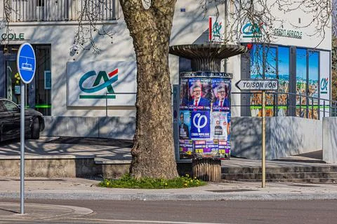 Affiche lectorale Mlenchon Stock Photos