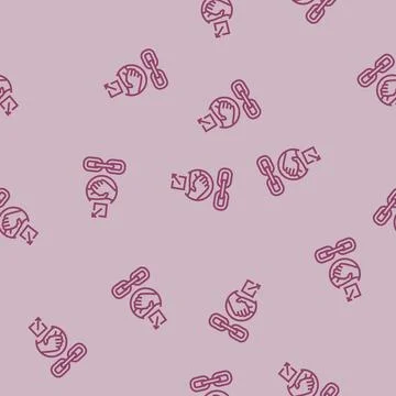 Affiliate link line seamless pattern Illustrazione stock