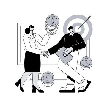Affiliate marketing abstract concept vector illustration. Stock Illustration