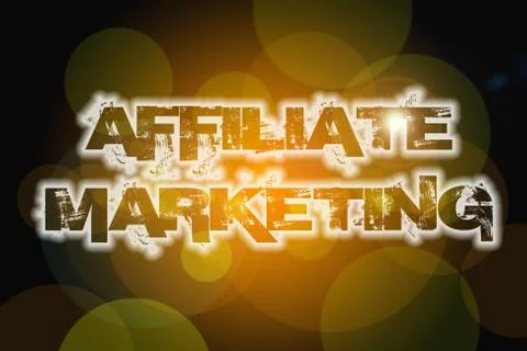 Affiliate marketing concept Stock Illustration