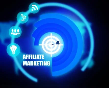 Affiliate Marketing concept plan Stock Illustration