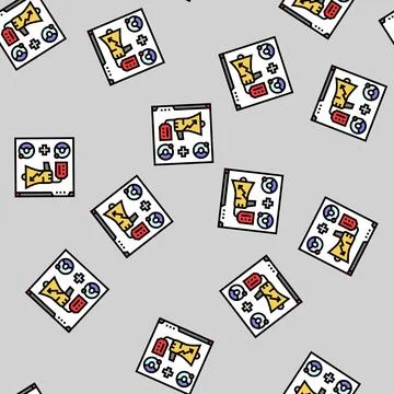 Affiliate marketing vector seamless pattern 스톡 일러스트