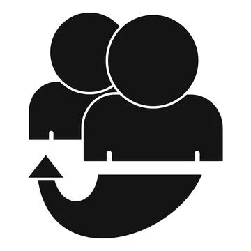 Affiliate program icon, simple style 스톡 일러스트