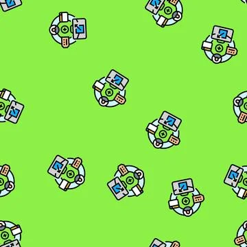 Affiliate sales vector seamless pattern 스톡 일러스트