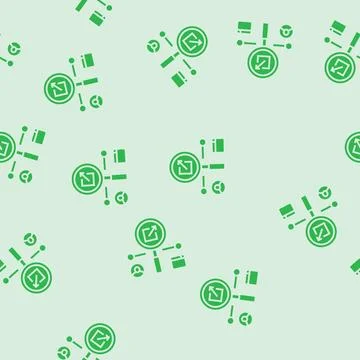 Affiliate tracking glyph seamless pattern 스톡 일러스트
