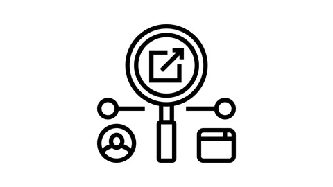 Affiliate tracking line icon animation Stock Footage 326121911
