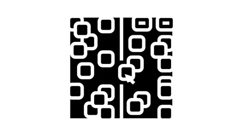 Affinity diagram ux ui design glyph icon animation Stock Footage 326150217