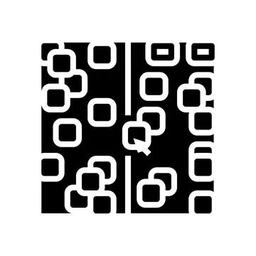 Affinity diagram ux ui design glyph icon vector illustration 스톡 일러스트