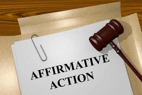Affirmative Action concept Stock Illustration