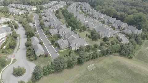Affluent Neighborhood Stock Footage 249901273