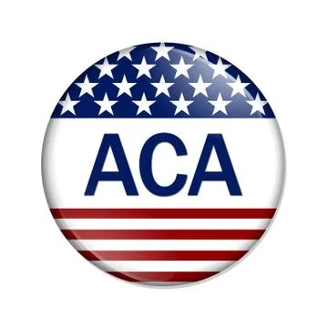 Affordable care act button Illustrazione stock