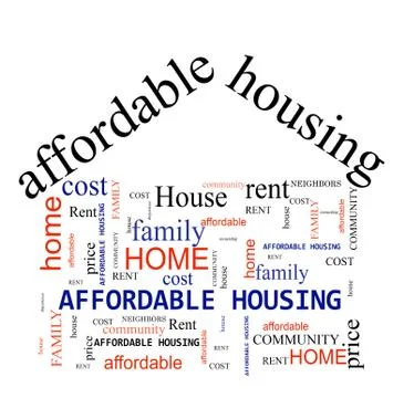 Affordable Housing concept Stock Illustration