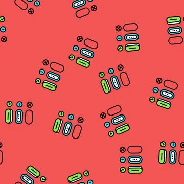 Affordance ux ui design vector seamless pattern Stock Illustration