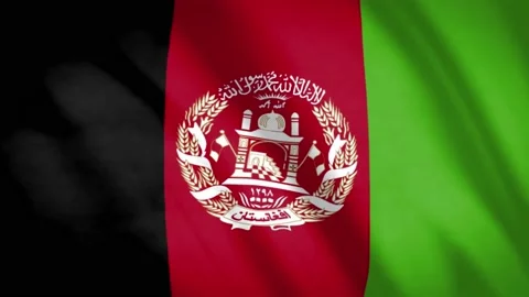 Afganistan Bayrağı  Stock Footage