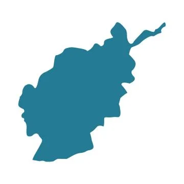 Afganistan map vector Stock Illustration