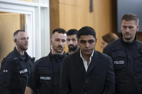Afghan man faces trial over knife attack in Germany, Aschaffenburg - 16 Oct 2025 Fotos Stock