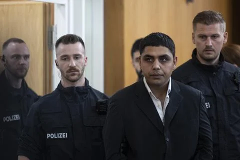 Afghan man faces trial over knife attack in Germany, Aschaffenburg - 16 Oct 2025 Fotos Stock