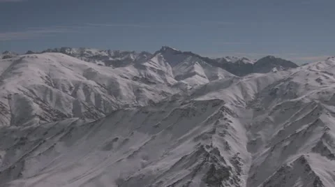 Afghan mountains by plane Stock Footage