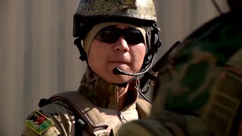 Afghan National Army Commandos Stock Footage 84010487