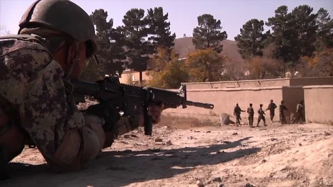 Afghan National Army Commandos, soldier ... | Stock Video | Pond5