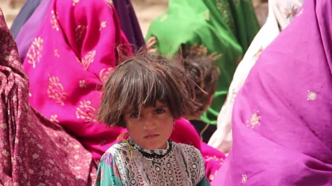 Afghan nomadic girl Stock Footage 202063959