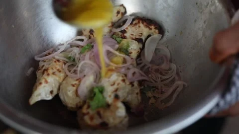 Afghani Chicken Momos Stock Footage 133102053