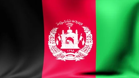 Afghanistan Flag. Background Seamless Looping Animation. 4K High Definition Stock Footage 71672755
