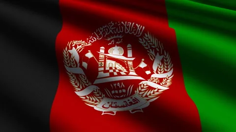 Afghanistan flag close-up Stock Footage 927053