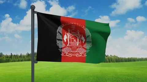 Afghanistan Flag Stock Footage 151861284