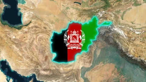 Afghanistan Flag Stock Footage 307132588