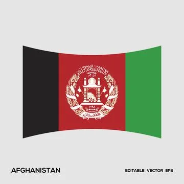 Afghanistan Flag Stock Illustration