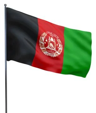 Afghanistan Flag Image Stock Illustration