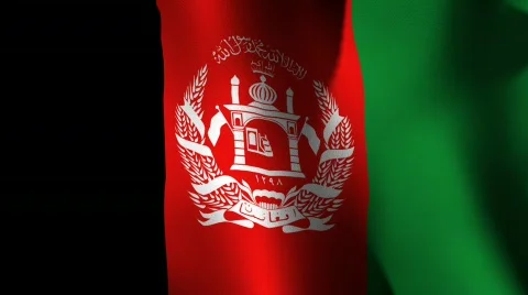 Afghanistan Flag Loop Video stock 535887