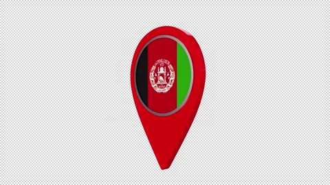 Afghanistan Flag Pin Stockbeeldmateriaal 313990760