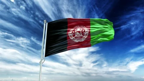 Afghanistan Flag V 01 Stock Footage 321015310