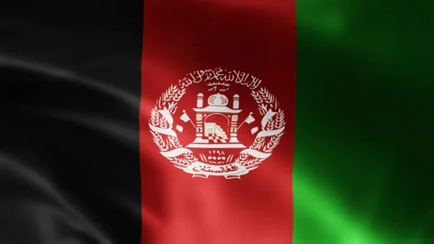 Afghanistan flag is waving 3D animation.... | Stock Video | Pond5