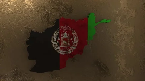 Afghanistan map Stock Footage 278071512