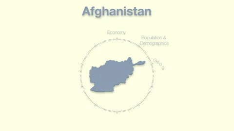 Afghanistan MAP revealingmotion graphics data elements Stock Footage 339867082