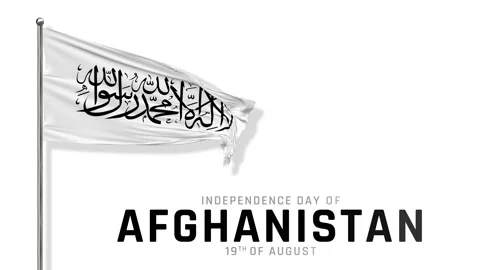 Afghanistan New Flag Waving in The Wind Realistic 3D Rendering, Luma Matte Stock Footage 201390974
