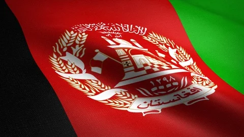Afghanistan seamless loop video. Seamless loop with highly detailed fabric Stock-Footage 121528084