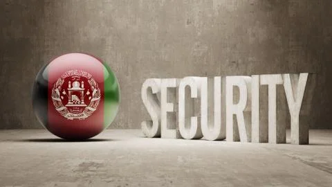 Afghanistan. Security Concept. Stock Illustration