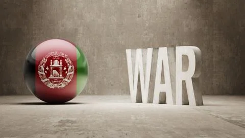 Afghanistan. War Concept. Stock Illustration