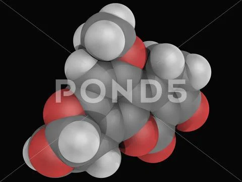 Aflatoxin b1 molecule Stock Illustration