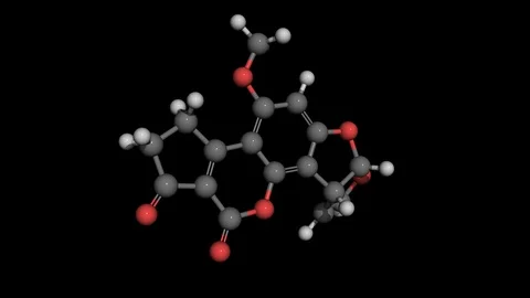 Aflatoxin b1 molecule model rotating Stock Footage 95970705