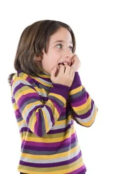 Afraid girl Stock Photos