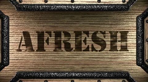 Afresh on wooden stamp 库存影片 8614378