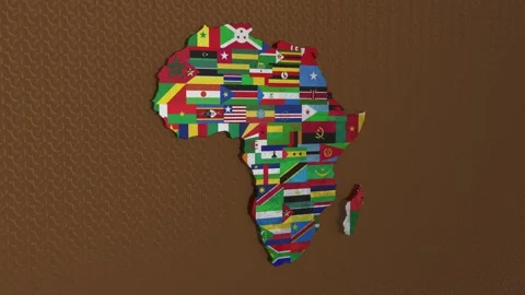 Africa 3d Map animation Stock Footage 278198516