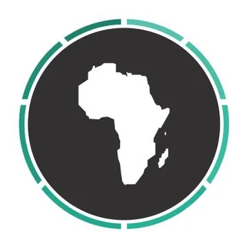 Africa computer symbol Stock Illustration