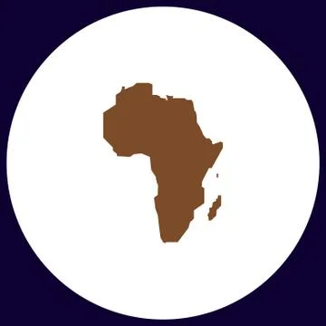 Africa computer symbol Stock Illustration